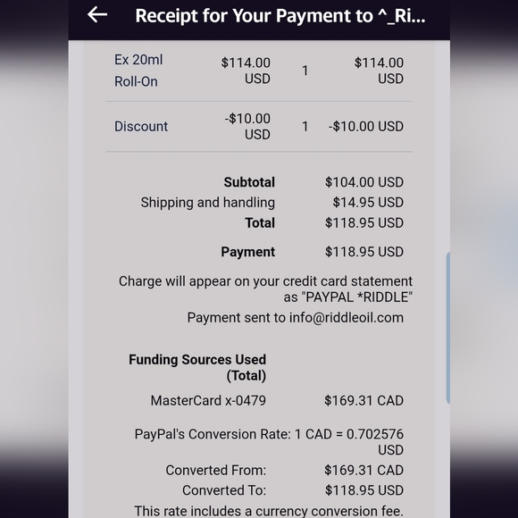 Riddle EX Perfume Oil Roll On - Picture 4 of 4